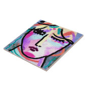 Carreau Quel jour de peinture numérique Abstraite (Côté)