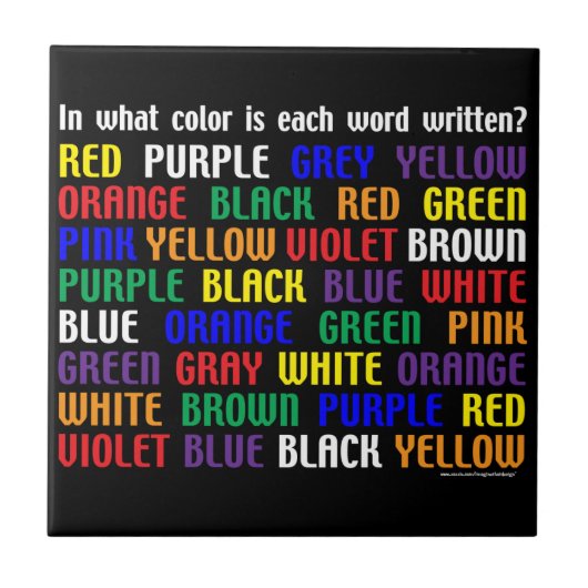 Carreau Quelle est ma couleur ? (Devant)