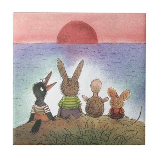 Carreau Quelque chose de rouge (Devant)