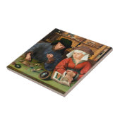 Carreau Quentin Matsys - Le Moneylender et sa femme (Côté)