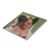 Carreau Quentin Matsys - Une Vieille Femme Grotesque (Côté)