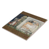 Carreau Quête du Saint Graal, Vision des Anges à Perceval (Côté)