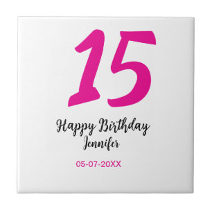 Carreau quiencenera 15e anniversaire ajouter date année te