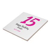 Carreau quiencenera 15e anniversaire ajouter date année te (Côté)