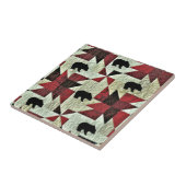 Carreau Quilt d'ours noir (Côté)