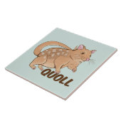 Carreau Quoll Australian Marsupial (Côté)