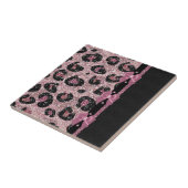 Carreau RAB Rockabilly Pink Leopard Ribbon Bows (Côté)