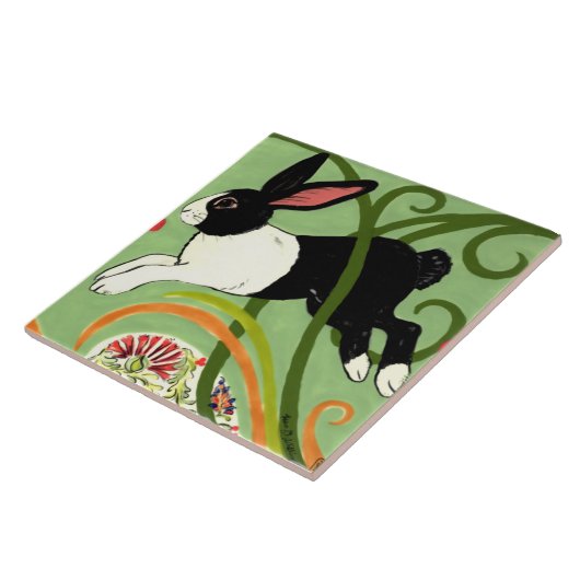 Carreau Rabbit néerlandais sur Carrelage design Art Déco V (Côté)