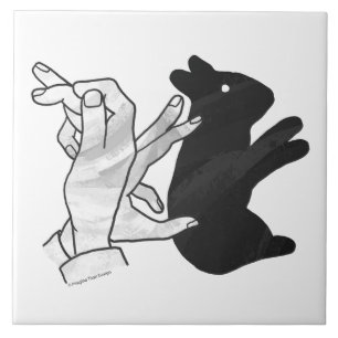 Carreau Rabbit Silhouette main