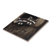 Carreau Raccoons Brown Cute Tree (Côté)