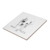 Carreau Raccordez un art de dessin de chiot de boxeur (Côté)