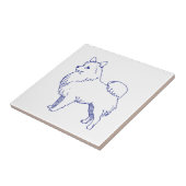 Carreau Race de chien Spitz (Côté)