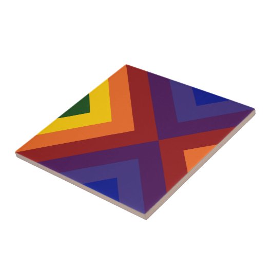 Carreau Rainbow Chevrons (Côté)