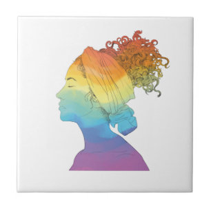 Carreau Rainbow Life, femme, liberté