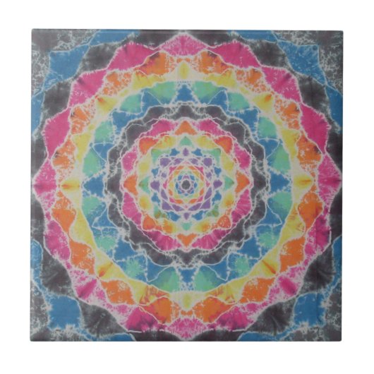 Carreau Rainbow Mandala Tie Dye PhatDyes (Devant)