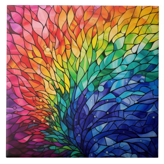 Carreau Rainbow Stained Glass (Devant)