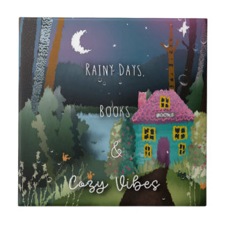 Carreau Rainy Days, Livres & Vibes Confortables Peinture à