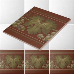 Carreau Raisins Art Nouveau sur le Motif de la Frise Graph