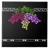 Carreau Raisins d'art déco (carreau de céramique) (Devant)