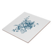 Carreau Raisins et fruits bleus et blancs (Côté)