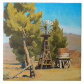 Carreau Ranch Windmill, Carson, Nevada par Maynard Dixon (Devant)