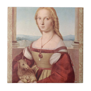 Carreau Raphael Dame et la Licorne Classique beaux-arts