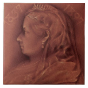 Carreau Rare Mauve Queen Victoria 1837-1897 Commémoratif