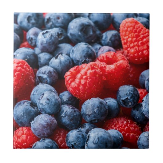 Carreau Raspberries et Blueberries (Devant)