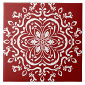Carreau Raspberry Mandala (Devant)