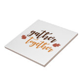 Carreau Rassemblez les couleurs d'automne de Thanksgiving (Côté)