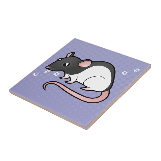 Carreau Rat de bande dessinée (Côté)