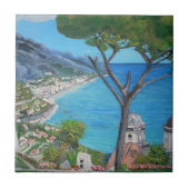 Carreau Ravello, tuile de l'Italie (Devant)