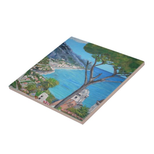 Carreau Ravello, tuile de l'Italie (Côté)