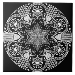 Carreau Raven Mandala