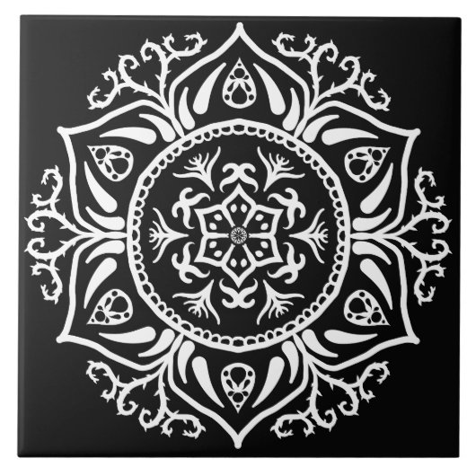 Carreau Raven Mandala (Devant)