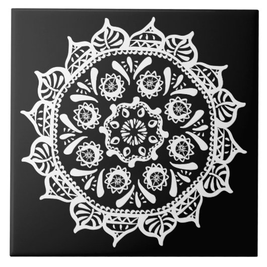 Carreau Raven Mandala (Devant)