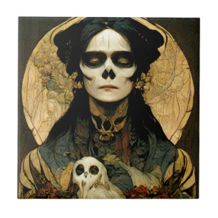 Carreau Raven Witch 2 Imaginaire Horreur Goth Gothique