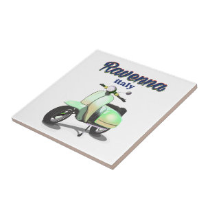 Carreau Ravenne Italie vintage poster voyage