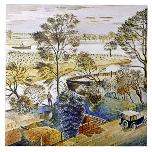 Carreau Ravilien - Tamise de la rivière à Hemmersmith