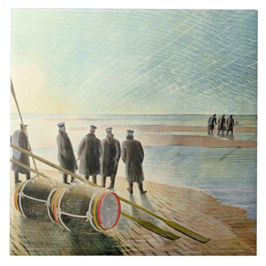 Carreau Ravilious - Travail dangereux à marée basse, (Devant)