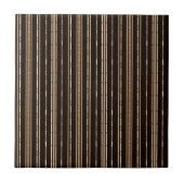 Carreau rayé aspect bambou noir et marron (Devant)