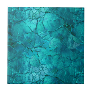 Carreau Rayons complexes, Lignes en Turquoise et Turquoise