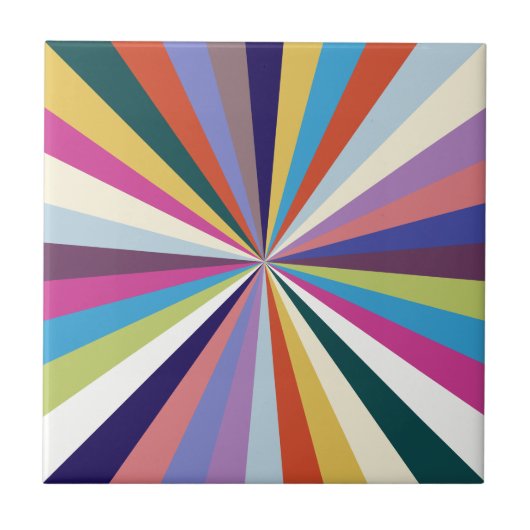 Carreau Rayons multicolores été (Devant)