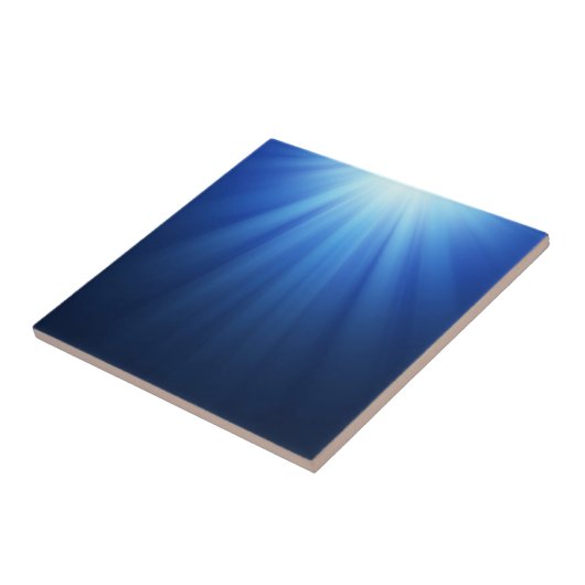 Carreau Rayons sous-marins bleus de Sun (Côté)