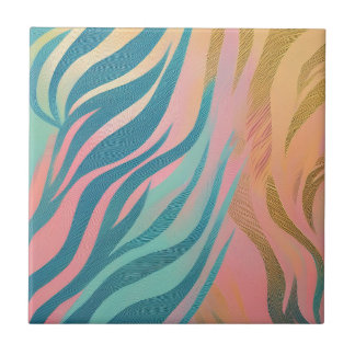 Carreau Rayure de tigre pastel