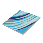 Carreau Rayure diagonale bleue (Côté)