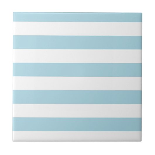 Carreau Rayures Bleu Clair et Blanc (Devant)