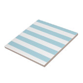 Carreau Rayures Bleu Clair et Blanc (Côté)