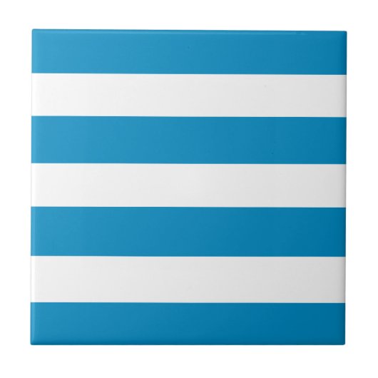 Carreau Rayures bleues de chaise longue (Devant)