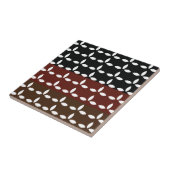 Carreau Rayures Colorées Motif Floral Géométrique       (Côté)